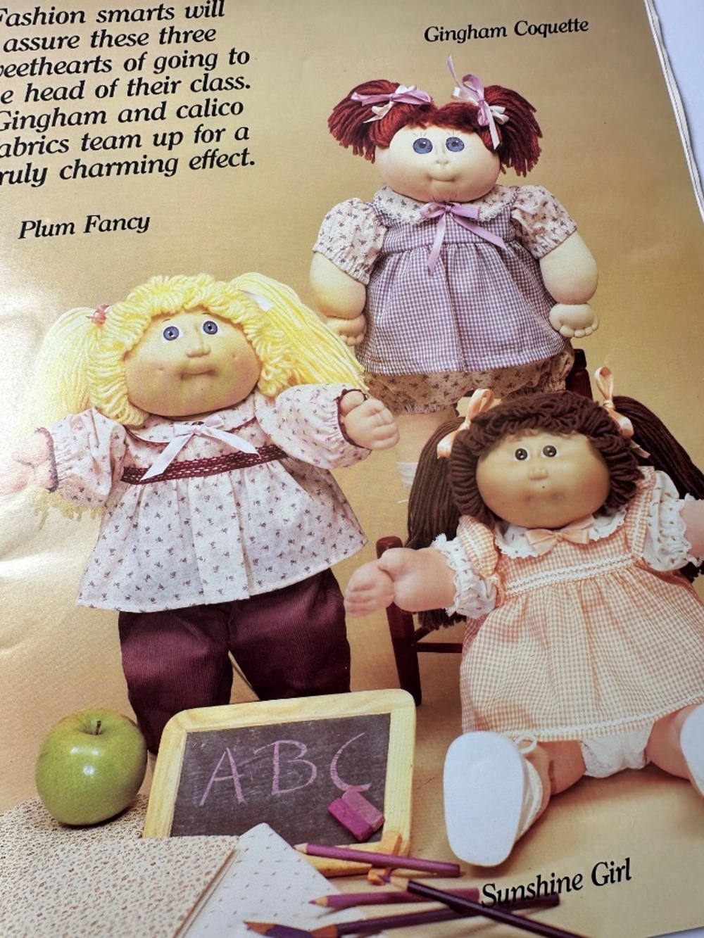 Vintage 1984 Cabbage Patch Kids Sewing Pattern Book #7686 UNCUT Complete - Picture 6 of 16